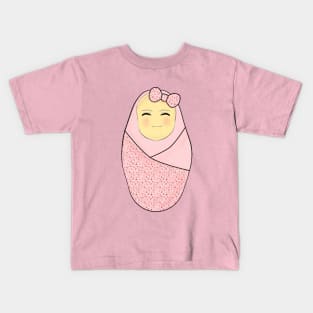 A cute baby girl Kids T-Shirt